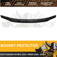 Bonnet Protector for Nissan Patrol Y61 GU 4+ Wagon 2004 - 2018 Tinted Guard