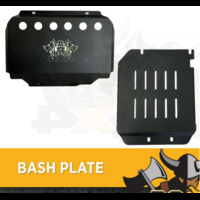 Bash Plate 4mm 2pc Powder Coated Black suit Ford Everest 2011-2020 Sump Guard