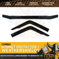 Bonnet Protector Weathershields UTE suit Toyota Landcruiser 2017+ 70 76 78 79 Series 