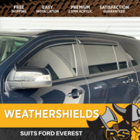 Superior Weathershields for Ford Everest Window Visors Weather Shields