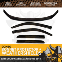 Bonnet Protector, Weathershields Window Visors For Volkswagen Amarok 2009-2020