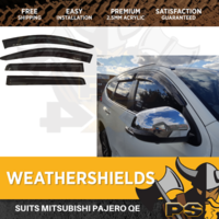 Superior Weathershields for Mitsubishi Pajero QE 2016-2021 Window Visors Weather Shield
