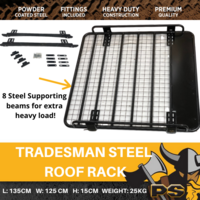 Steel Tradesman Roof Rack for Nissan Navara D40 Dual Cab