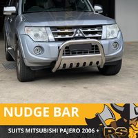 Nudge Bar 3" Stainless Steel Grille Guard to suit Mitsubishi Pajero 2007-2021