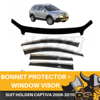 Bonnet Protector & Window Visors for Holden Captiva CG 2006-2010