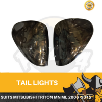 Smokd Tail Lights to suit Mitsubishi Triton 2006-2015 ML MN Rear lights Black