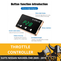 PS4X4 9 DRIVE IDRIVE THROTTLE CONTROLLER FOR NISSAN NAVARA D40 2005 - 2015