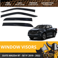 Weathershields for Mazda BT-50 BT 50 2019+ TF Window Visors Weather Shields