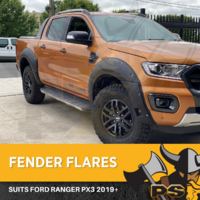 Fender Flares Kit For Ford Ranger PX3 2018+ Wheel Arch Full Set Black Sensor