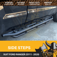 Black Side Steps for Ford Ranger PX PX2 PX3 2011+Dual Cab SideSteps