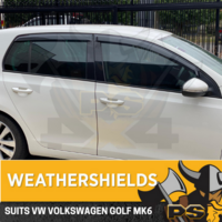 Weathershields Window Visors Weather Shields fit VW Golf MK6 GTI R 08-12