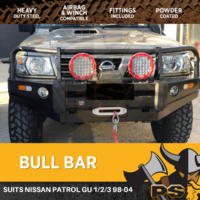 PS4X4 Deluxe Bull Bar for Nissan Patrol GU 1 2 3 1997 - 2007  Winch Bullbar Adr Approved
