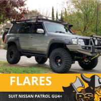 PS4X4 FRONT & REAR JUNGLE FLARES SUIT FOR NISSAN PATROL GU4+ 2004 - 2018