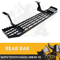 Black Rear Steel Step suit Toyota Hiace 2005-2018 LWB Long Wheel Base