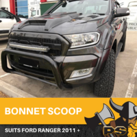 Gloss Black Bonnet Scoop Hood Raptor Style For Ford Ranger 2015-2021