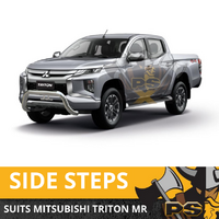 Nudge Bar For Mitsubishi Triton MR 2018-2022 Stainless Steel Chrome