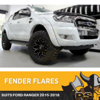 Ford Ranger Flares KIT 2015-2021 PX2 PX3 NONE SENSORS Fender Flares White 