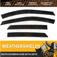 Superior Weathershields for Hyundai IX35 2010-2015 Window Door Visors Tinted