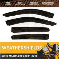 Weathershields for Mazda BT-50 BT 50 2011-2019 Window Visors Weather Shields