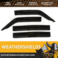 Superior Weathershields for Mitsubishi Pajero 2000-2006 Weather Shields Window Visors