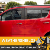 Superior Weathershields for HOLDEN COLORADO --7-- Wagon Window Visors Weather Sh