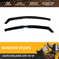 PS4X4 Weathershields for Holden Commodore VE VF Ute Window Visor Weather Shield