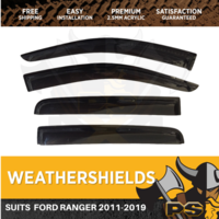 PS4X4 Weather shields For Ford Ranger PX PX2 PX3 2011-2022 Window Visors