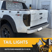 Smoked Black Tail Lights for Ford Ranger 2011-2021 PX, PX2, PX3 All Models