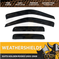 2002-2008 Holden Rodeo RA SET OF WEATHER SHIELDS