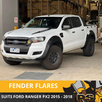 FENDER FLARES JUNGLE BLACK GUARD TRIM FITS FORD RANGER PX2 MK2 2015-2018