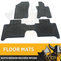 Premium Quality All Weather Rubber Floor Mats for Navara NP300 D23 11/2015-2019