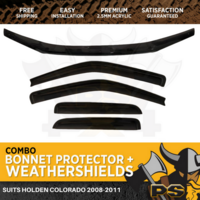 Bonnet Protector Weather shields  to suit Holden Colorado 2008-2011