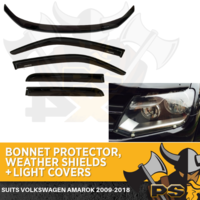 Bonnet Protector , Weathershields & Light Covers to suit Volkswagen Amarok 09-20
