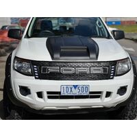 Ford Ranger Raptor Grill To Suit XL XLT XLS Wildtrak PX1 2011 - 2015 WHITE with LED