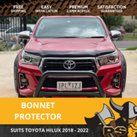 PS4X4 Bonnet Protector for Toyota Hilux N80 2018 + Tinted Guard Revo