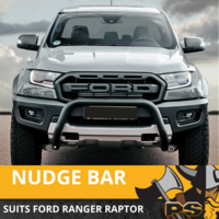 PS4X4 Ford Ranger Raptor Nudge Bar Guard Matte Black 