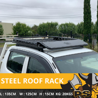 PS4X4 Steel Cage Roof Rack for Nissan Navara D22 Dual Cab Platform