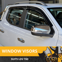 Weathershields Window Visors Weather Shields fit LDV T60 2017+