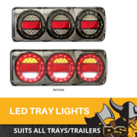 PS4X4 DARK SERIES COMBO LIGHTS 4WD TRAILER CARAVAN UTE TRAY LED AUTOLAMPS