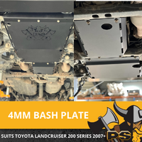 Bash Plate 4mm Powder Coated Black to suit Toyota Landcruiser VDJ 200 SERIES