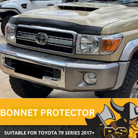Matte Black Bonnet Protector to suit Toyota Landcruiser 70 76 78 79 Series