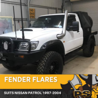 PS4X4 FRONT JUNGLE FLARES SUITABLE FOR NISSAN PATROL GU 1997 - 2007