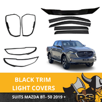 Bonnet Protector Weathershields & Black Covers for Mazda BT50 BT-50 2019+ TF Series