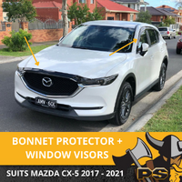 Mazda CX-5 CX5 2017 - 2021 KF Bonnet Protector & Window Visors Weather Shields