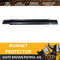 Matte Black Bonnet Protector to suit Nissan Patrol GQ MAVERICK Bonnet Guard 88-97