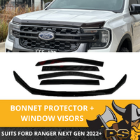 Bonnet Protector Window Visor Weather shield for Ford Ranger  Next Gen 2022+
