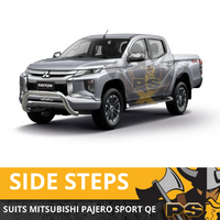 Nudge Bar For Mitsubishi Pajero Sport QE Stainless Steel Chrome