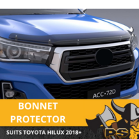 Bonnet Protector for Toyota Hilux 2018 + Tinted Guard Revo