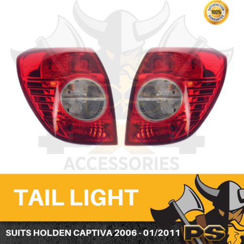 Pair of Tail Lights for Holden Captiva 7 CG 2006 ~ 2011 LH Rear Lamps