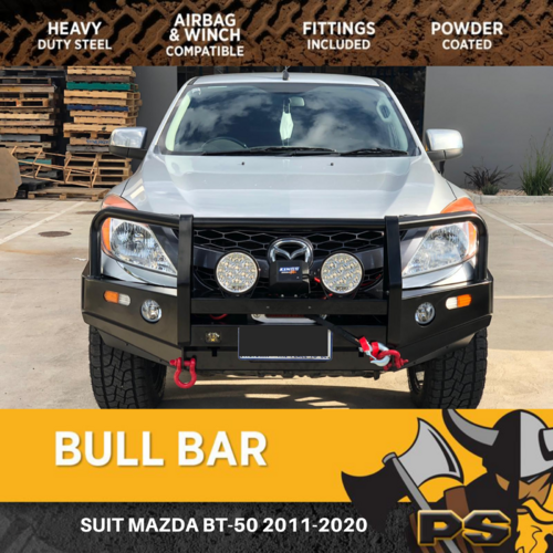 STEEL BULL BAR TO SUIT MAZDA BT-50 BT50 UP UR  2011  - 2020 ADR APPROVED